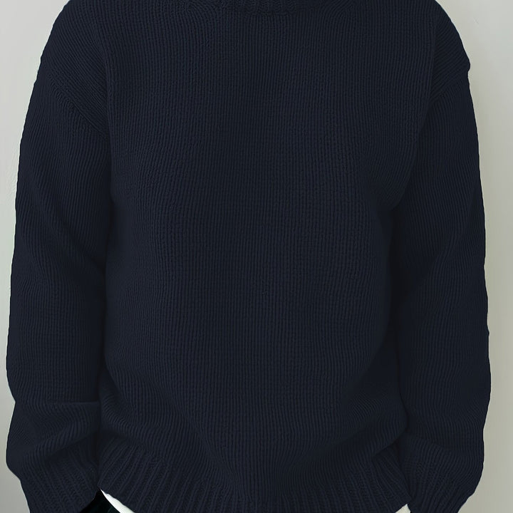 Relaxed Drop-Shoulder Sweater