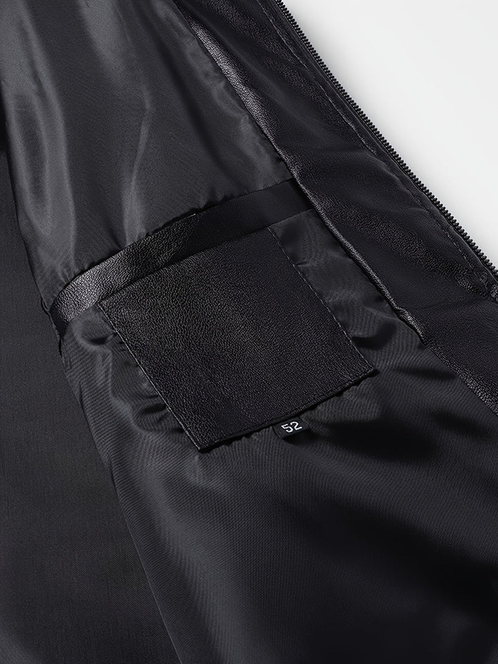 Refined Zip-Up Bomber Jacket