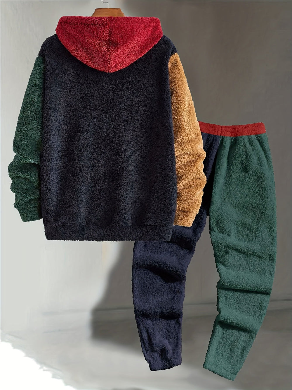 Cozy Color-Block Two-Piece Set