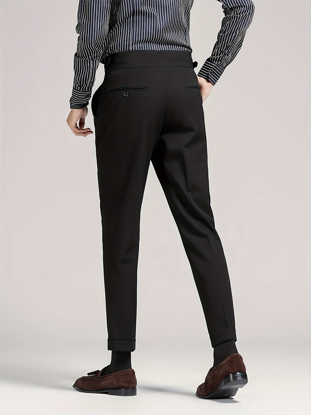 Tailored Single-Pleat Pants