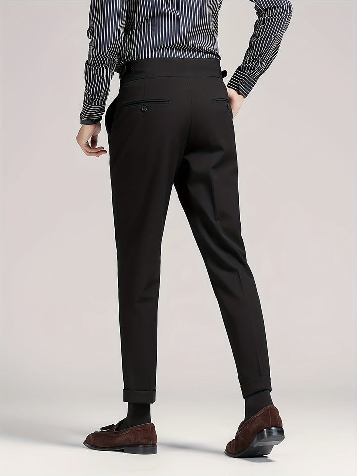 Tailored Single-Pleat Pants