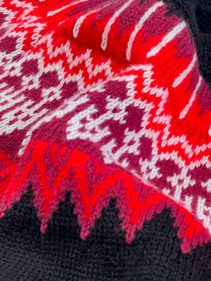 Chunky Jacquard Round Neck Sweater