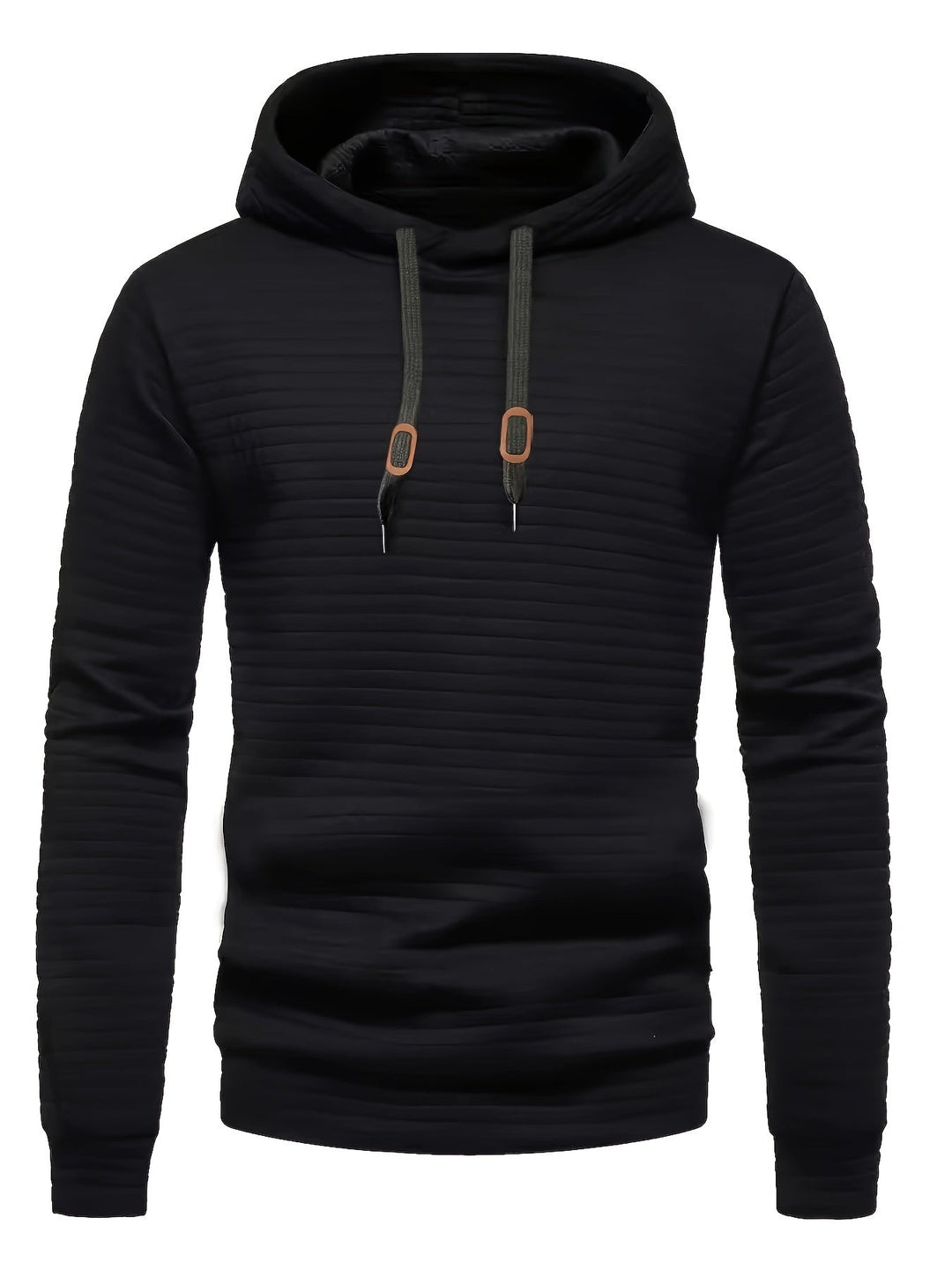 Textured Hooded Sweatshirt