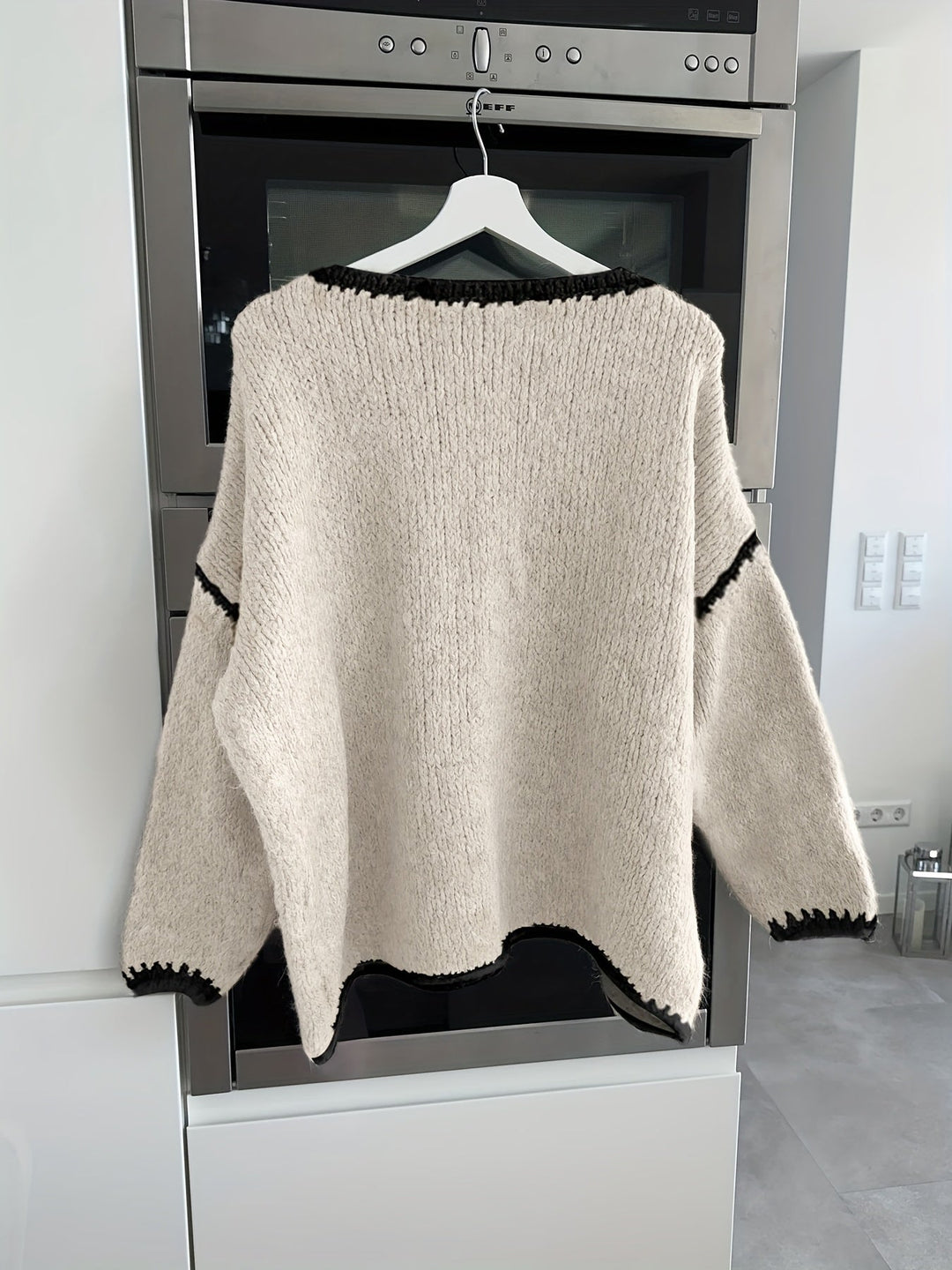 Relaxed Boat Neck Sweater