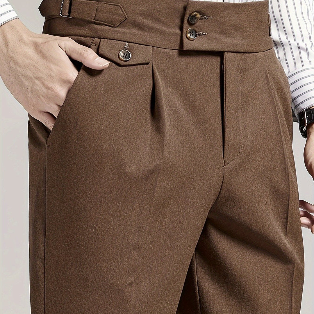 Tailored Single-Pleat Pants