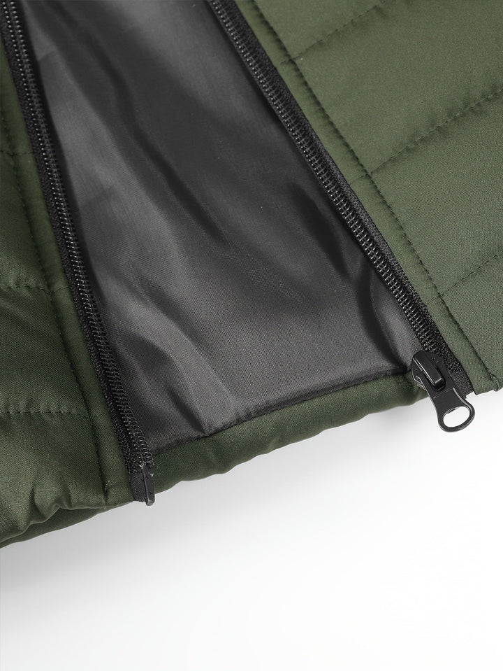 Quilted Stand-Collar Vest