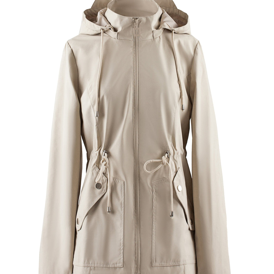 Hooded Drawstring Jacket