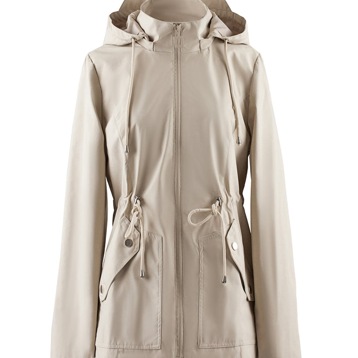 Hooded Drawstring Jacket