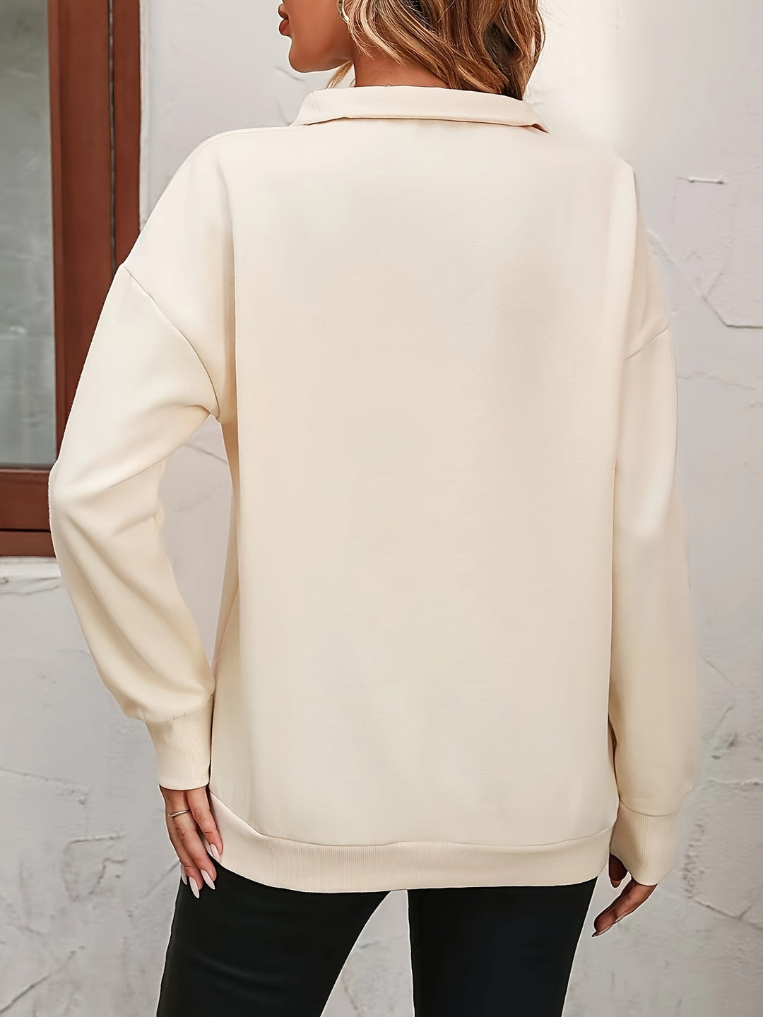 Relaxed Half-Zip Sweatshirt