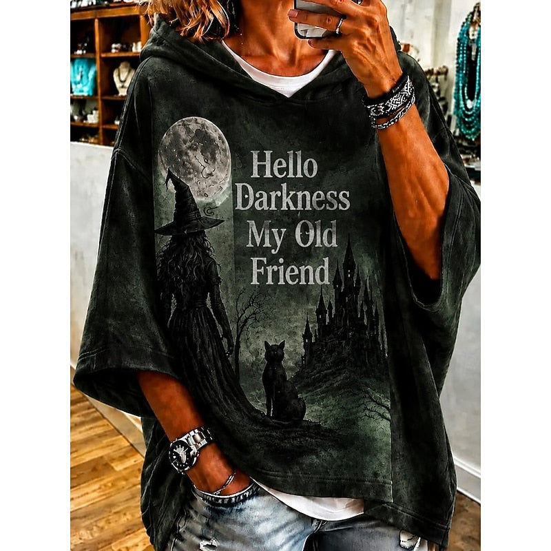 Halloween Graphic Hooded Sweatshirt