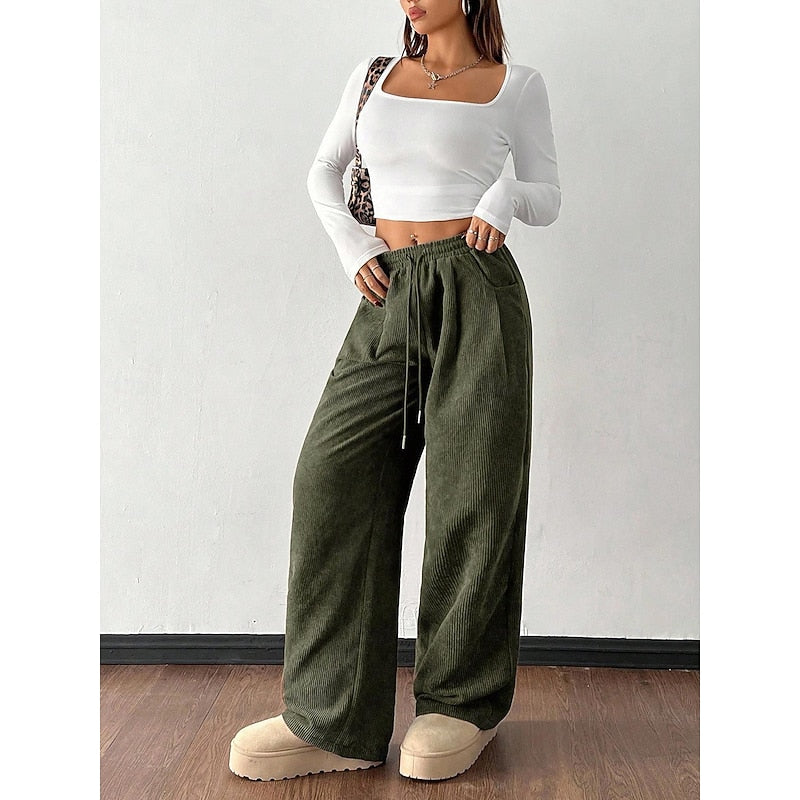 Relaxed Wide-Leg Pants