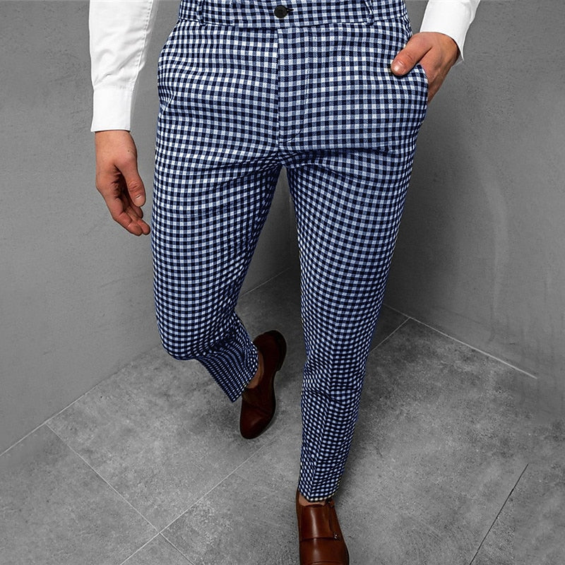 Tailored Check Pants