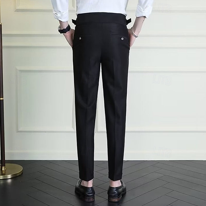 Tailored Straight-Leg Pants
