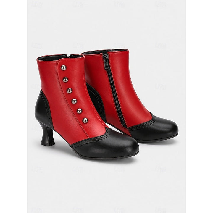 Vintage Buttoned Ankle Boots