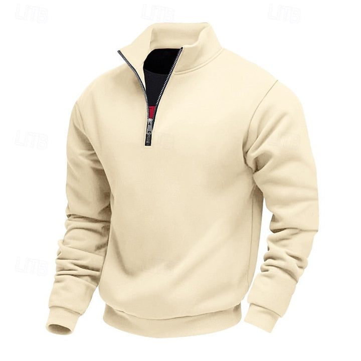 Refined Quarter-Zip Sweatshirt