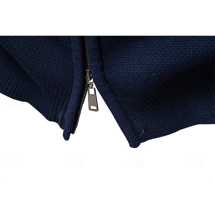 Fair Isle Zip-Up Cardigan