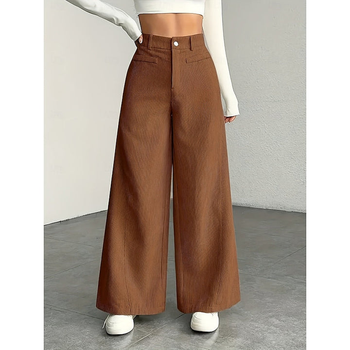 Wide-Leg Tailored Pants