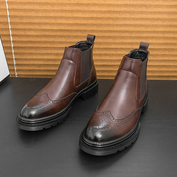 Wingtip Chelsea Boots