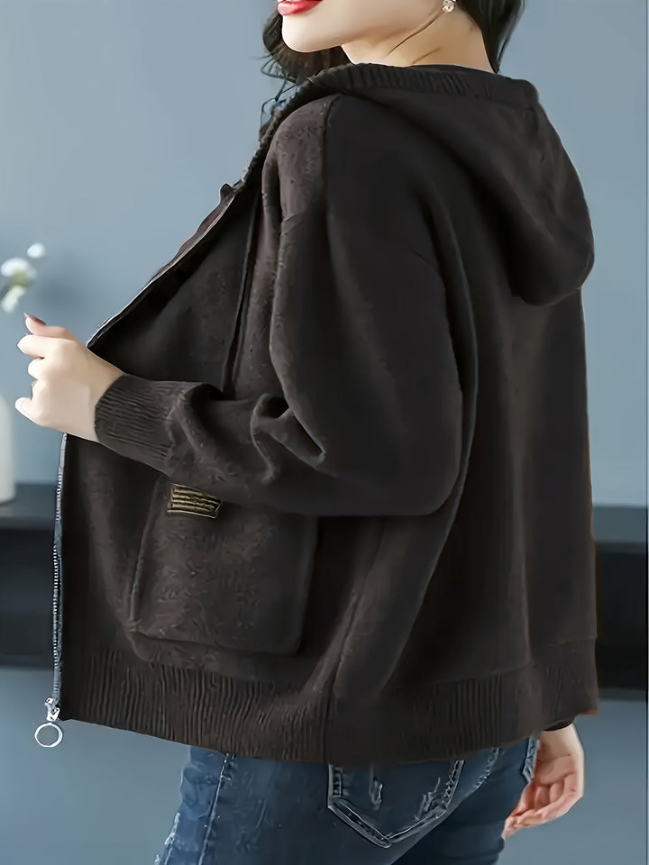 Cozy Zip-Up Hooded Cardigan