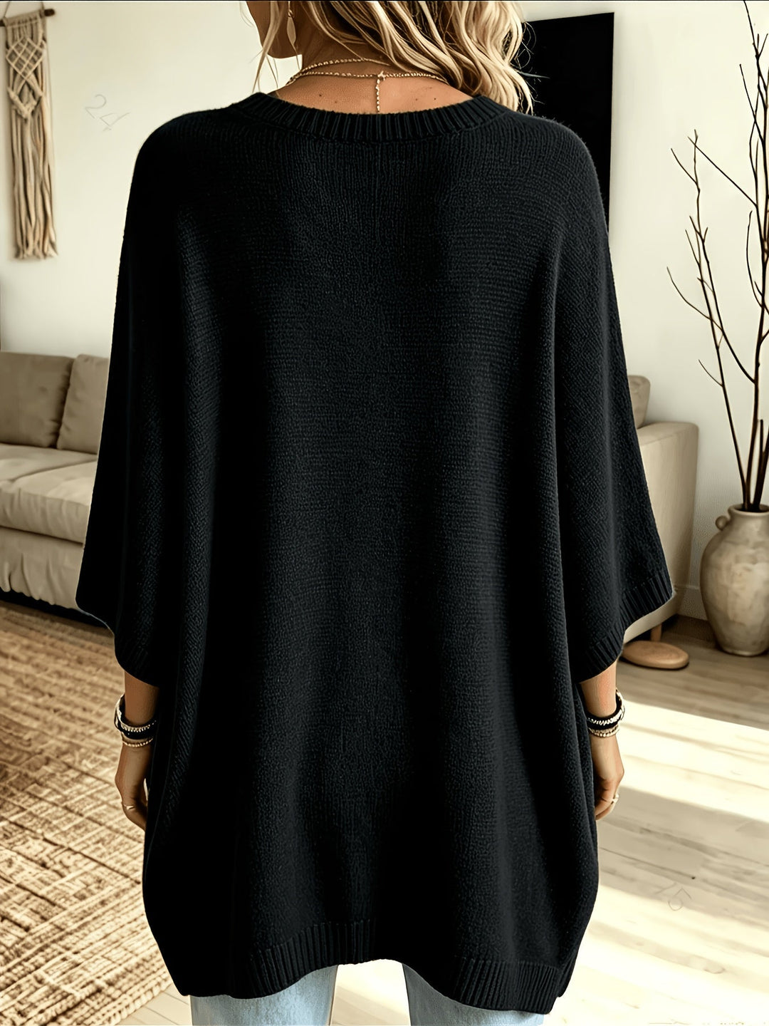 Relaxed Batwing Sweater