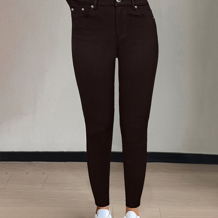 High-Waist Skinny Jeans