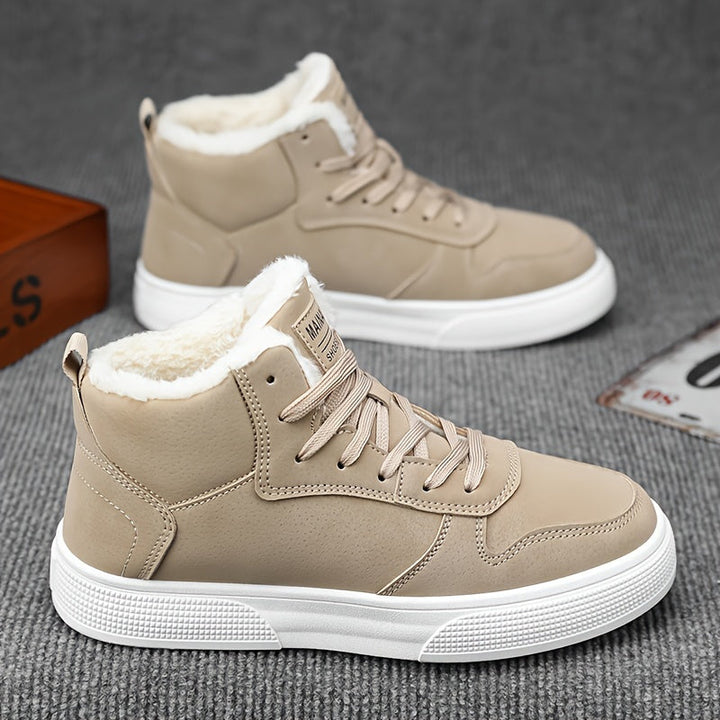Warm-Lined High-Top Sneakers