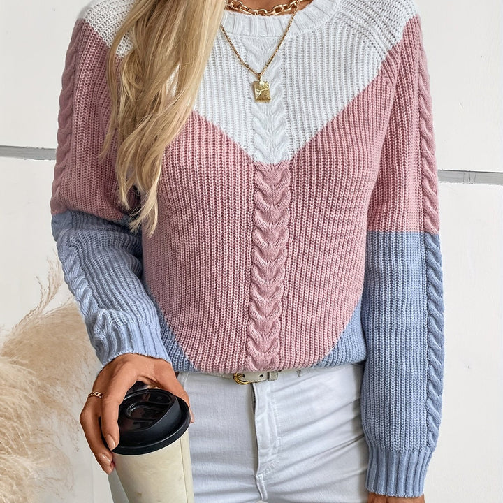 Colorblock Knit Sweater