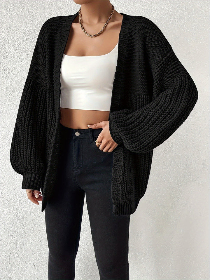 Relaxed Chunky-Knit Cardigan