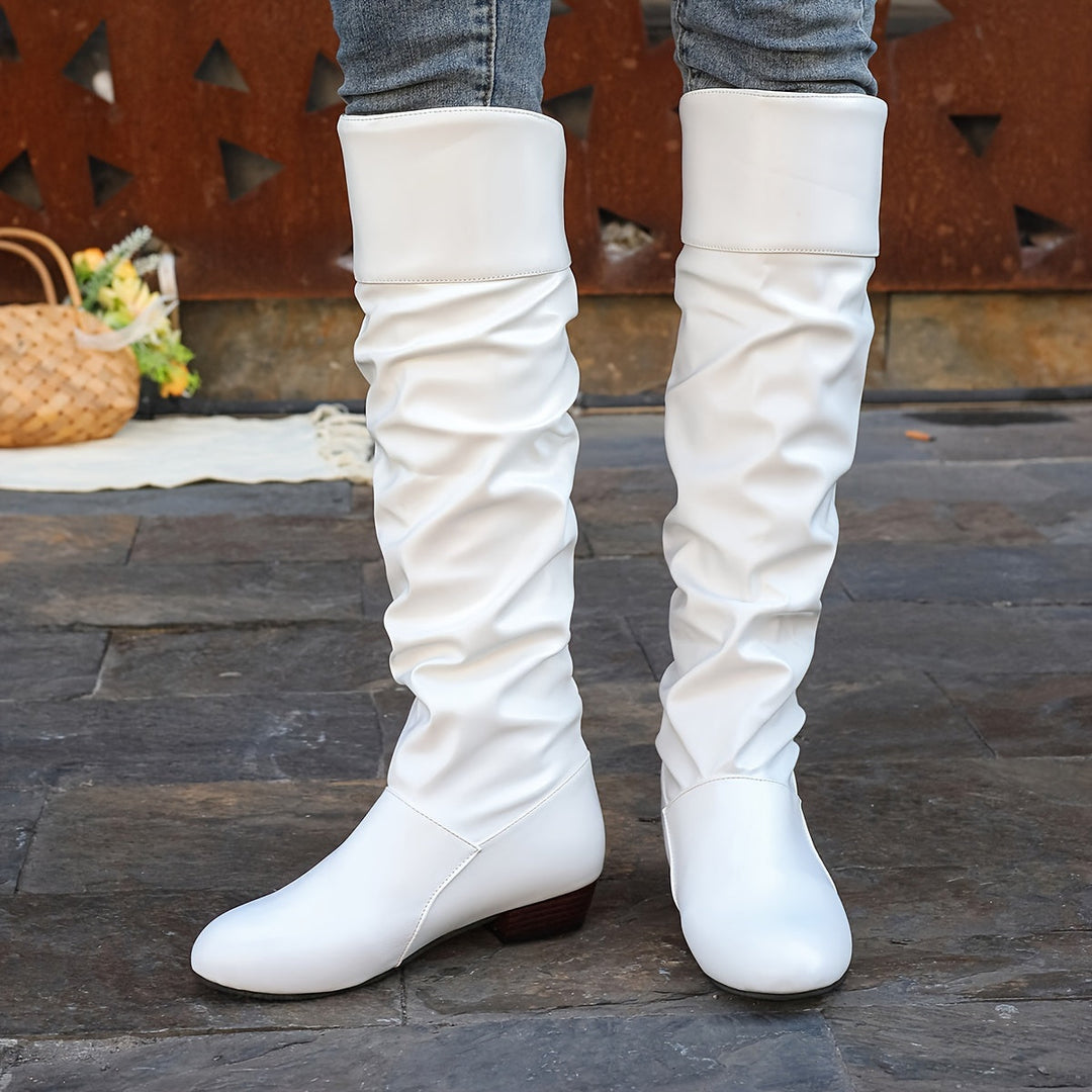 Slouch Knee-High Boots