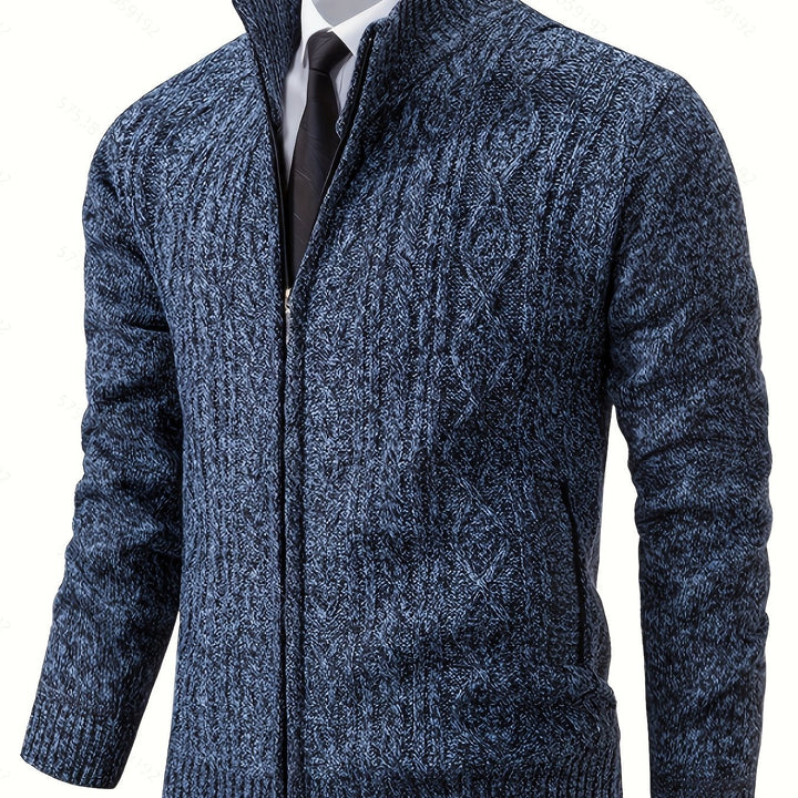 Textured Full-Zip Cardigan