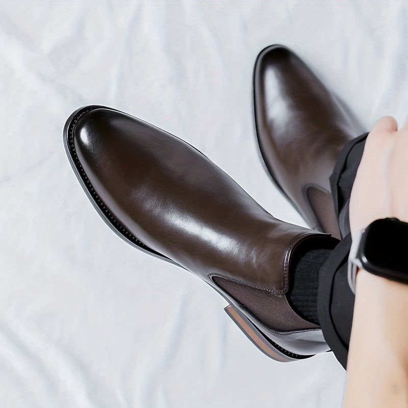 Refined Pointed-Toe Chelsea Boots
