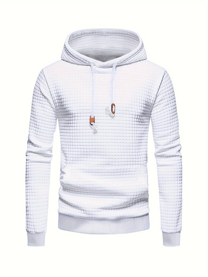 Textured Hooded Pullover
