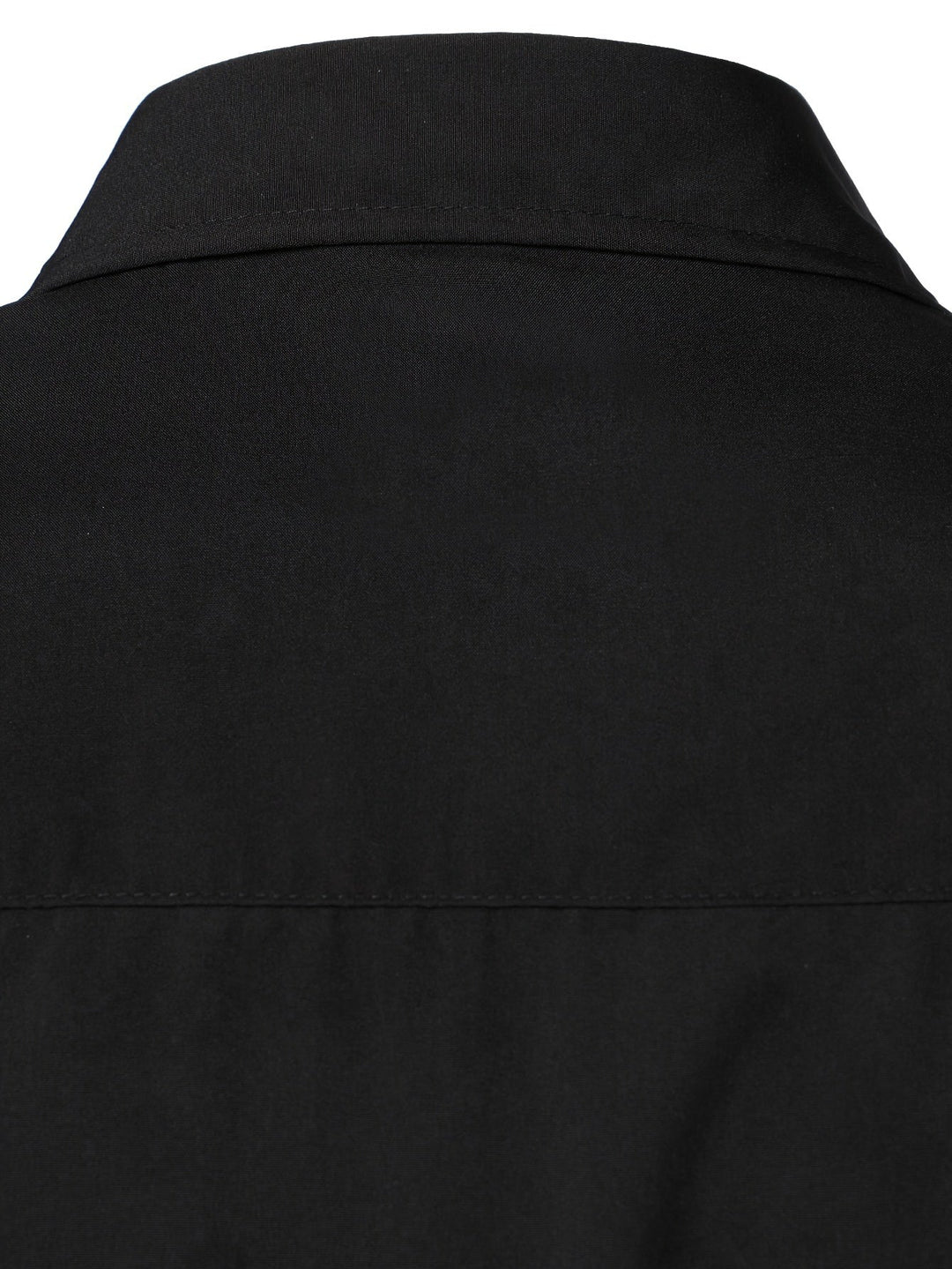 Contrast-Trim Long Sleeve Shirt