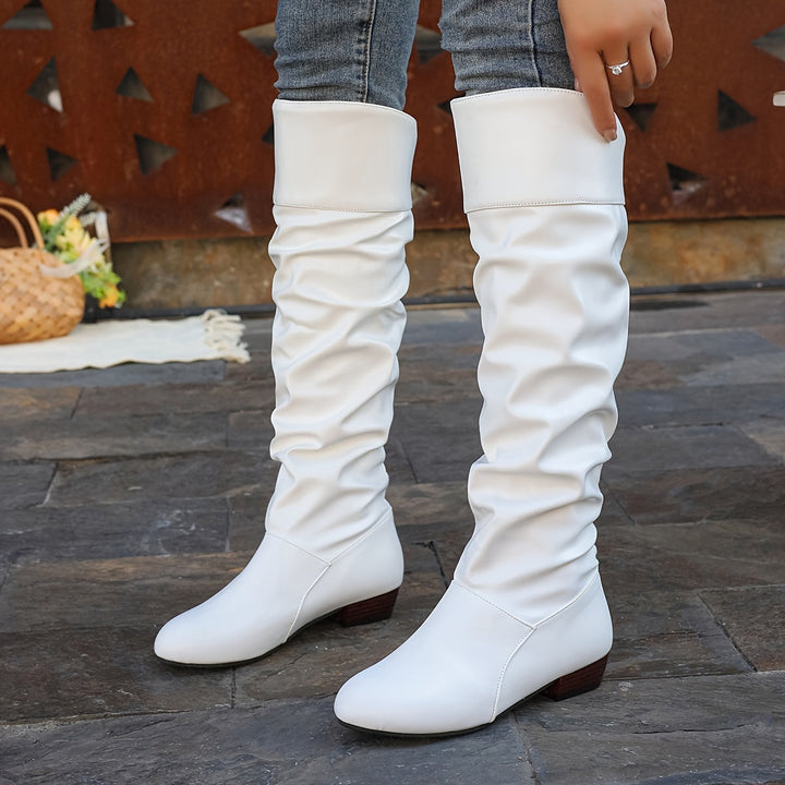 Slouch Knee-High Boots