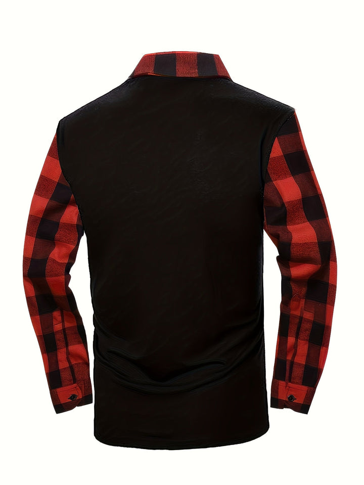 Half-Zip Contrast Shirt