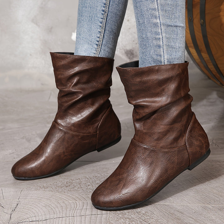 Slouchy Slip-On Boots