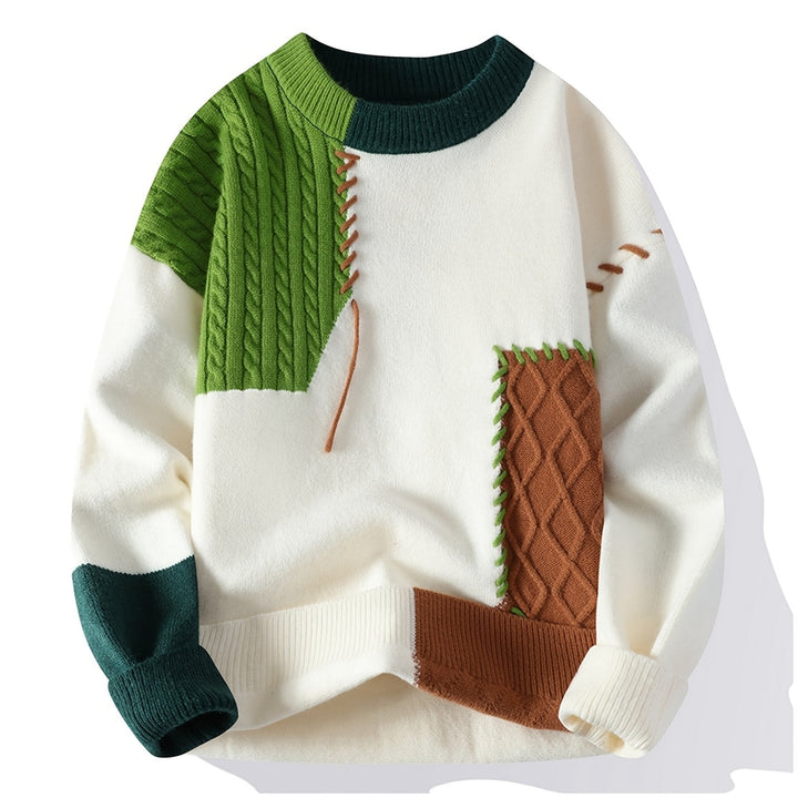 Color-Block Knit Sweater