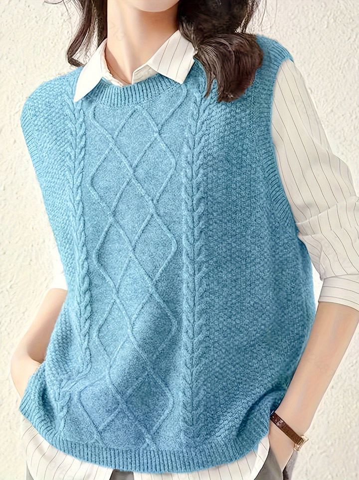Cable-Knit Sweater Vest