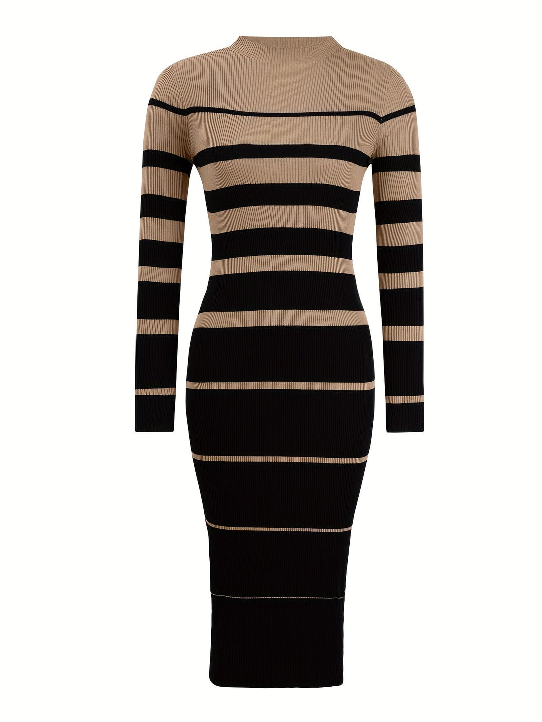 Refined Striped Sweater Dress