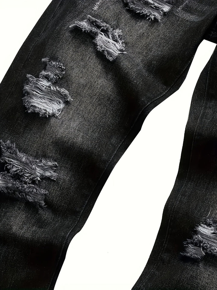 Rugged Straight-Leg Jeans