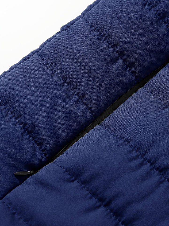Quilted Stand-Collar Vest