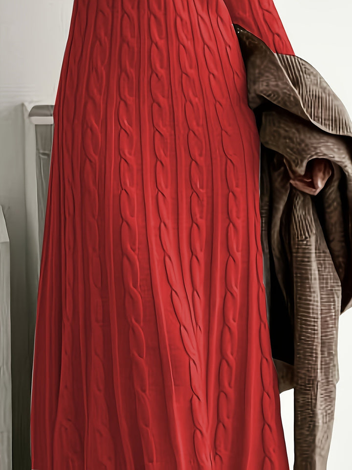Cable-Knit Maxi Dress