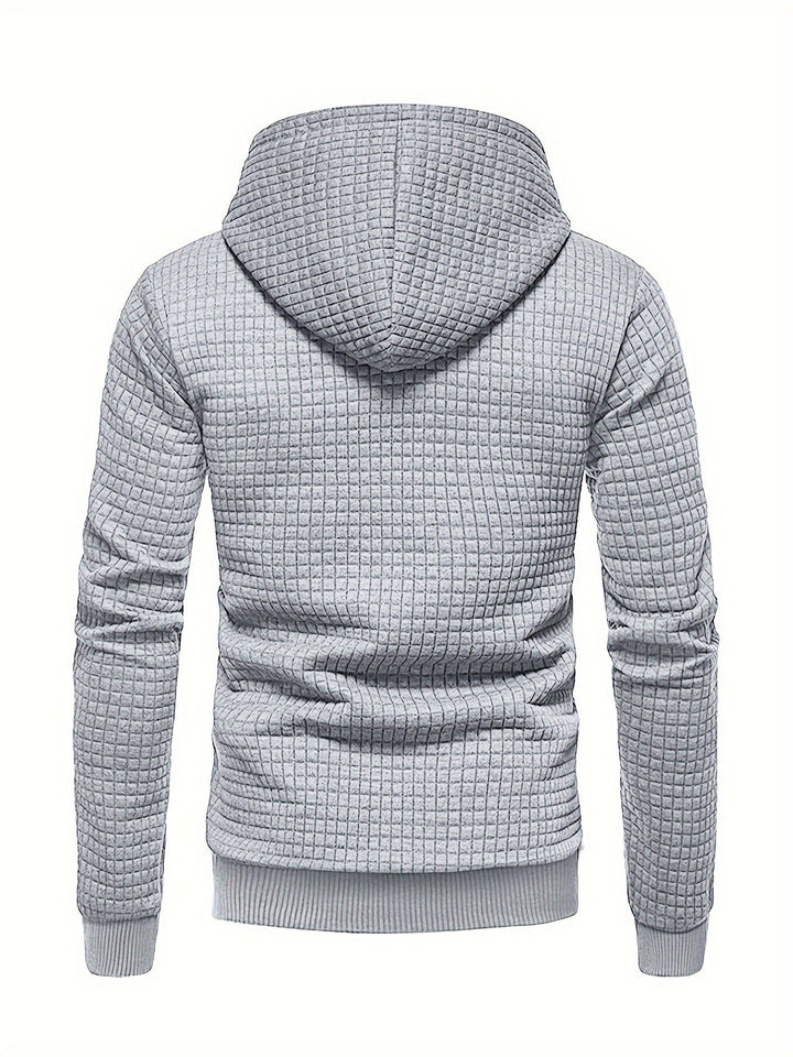 Textured Hooded Pullover