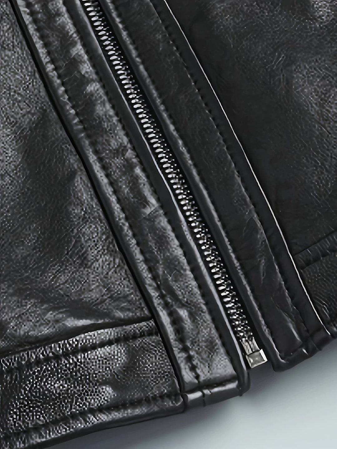 Stand-Collar Moto Jacket
