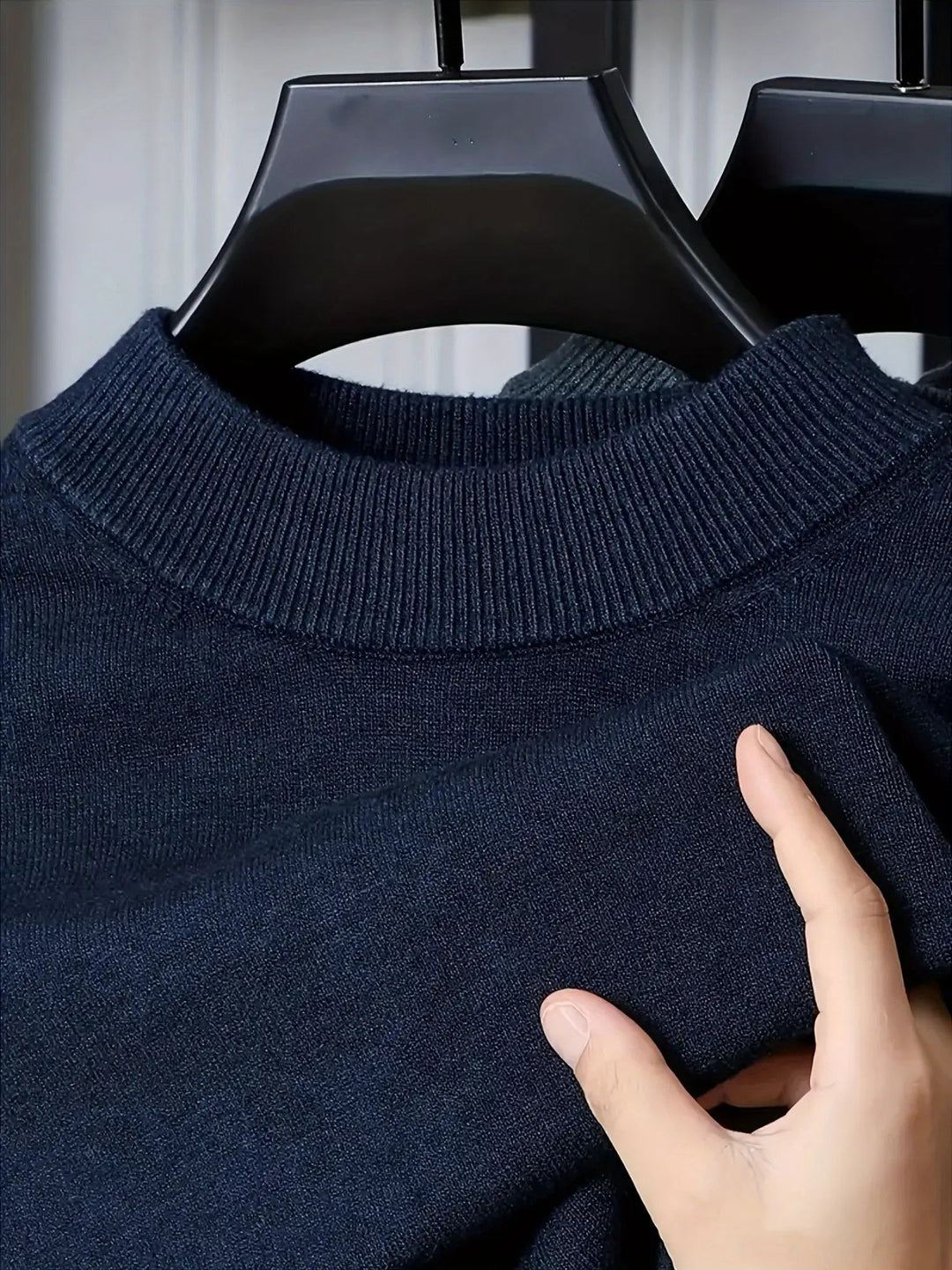 Mock Neck Knit Sweater