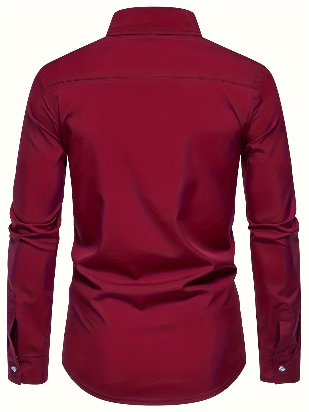 Contrast Trim Button-Up Shirt