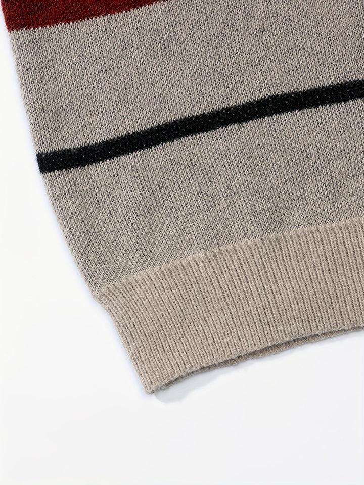 Color Block Knit Sweater