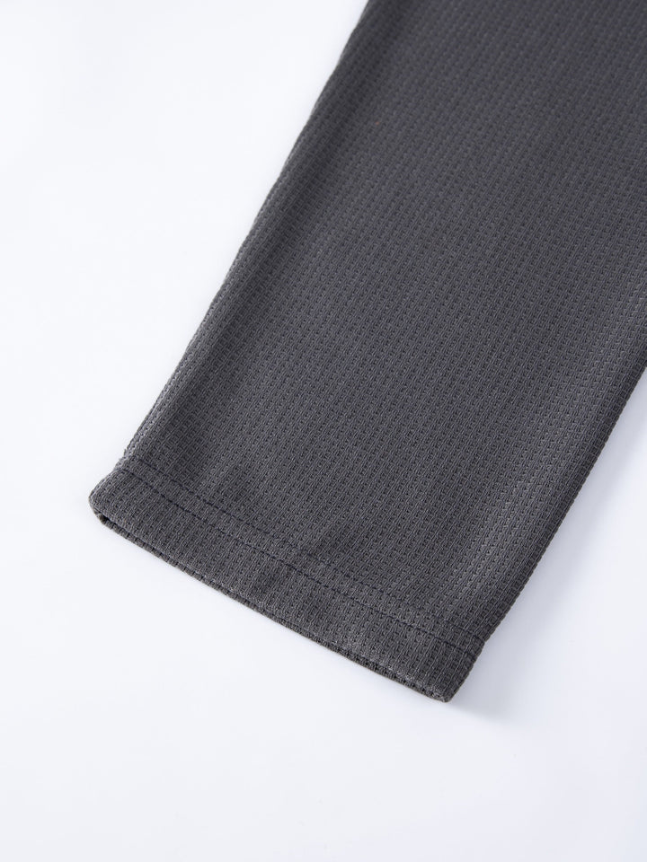 Textured Long-Sleeve Top