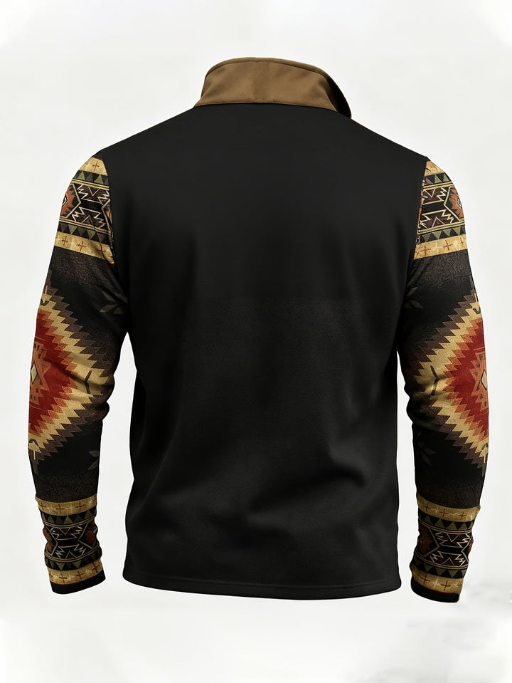 Southwestern Half-Zip Pullover