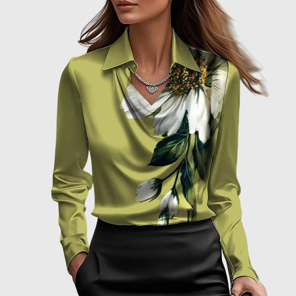 Draped Elegant Blouse